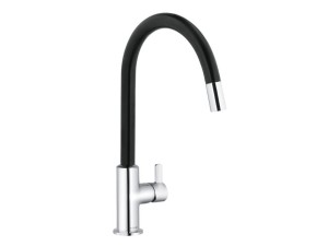 KLUDI BINGO STAR Jednouchwytowa bateria kuchenna, z wyciąganą wylewką, czarny mat 468518778