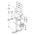 KLUDI PURE&SOLID Jednouchwytowa bateria umywalkowa 75 DN 15, z zestawem odpływowym, chrom 343820575