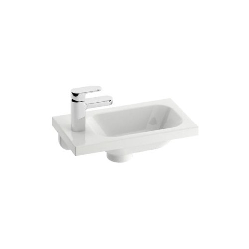 Umywalka Ravak Chrome L 400 40cm lewa kolor biały z otworem XJGL1100000