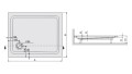 Brodzik prostokątny Sanplast FREE LINE 80x100x5 615-040-1370-01-000

