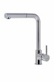 Elleci Trail Plus bateria kuchenna z wyciąganą wylewką, kolor chrom, MIKTRPCR