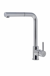 Elleci Trail Plus bateria kuchenna z wyciąganą wylewką, kolor chrom, MIKTRPCR