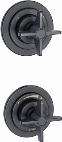 Deante Temisto  bateria natryskowa podtynkowa, kolor czarny mat (Nero) BQT_N44P