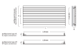 Instal Projekt Cover H New grzejnik pokojowy poziomy 580x1000mm, podłączenie boczne (B) COVHN-100/11B