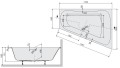Sanplast Luxo wanna narożna prawa 120x170, kolor biały 610-370-0430-01-000