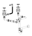 Quadron syfon zlewozmywakowy, kolor złoty 12G14GR6-P2BPVDG1