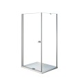 Kabina prysznicowa Unico kwadratowa 80x80 cm drzwi uchylne szkło przejrzyste UN08 - SUN11+UN80 - DUN01