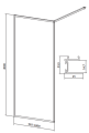 Ścianka walk-in Larga 100 cm rysunek.png