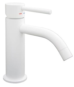 Paffoni LIGHT bateria umywalkowa stojąca, bez korka kolor biały-mat, LIG071BO