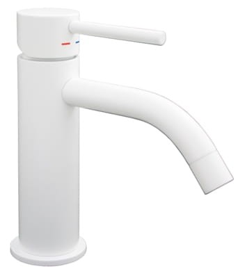 Bateria umywalkowa kolor biały-mat Paffoni LIGHT, bez korka LIG071BO