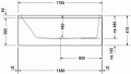 Duravit Vero wanna prostokątna 170x70 wersja lewa, kolor biały 700131000000000