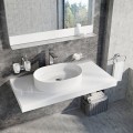Ravak Ceramic Slim O umywalka nablatowa 55x37cm, bez otworu na baterię kolor biały XJX01155001