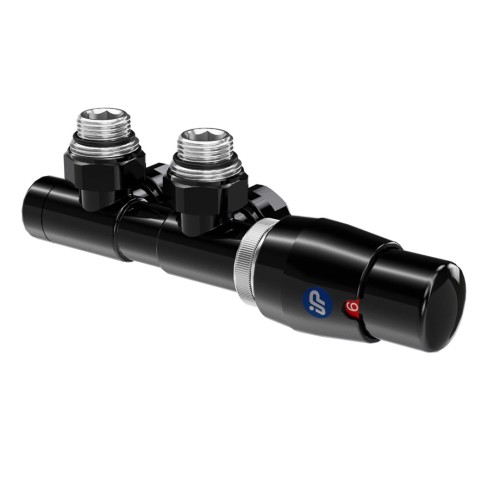 Instal Projekt Z15 zintegrowany zestaw termostatyczny, wersja prawa, kolor czarny połysk, 602100000VTPC76