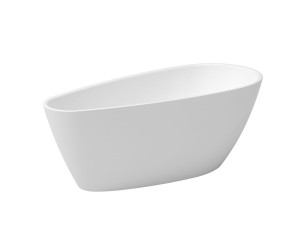 Besco Goya A-Line wanna wolnostojąca 170x80 cm, korek chrom, kolor biały #WAS-170-G