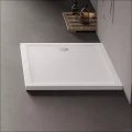 New Trendy Mild Stone brodzik prostokątny 100x90x4,5cm, struktura kamienia naturalnego kolor biały B-0554