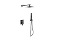 Besco Modern/Varium II zestaw natryskowy podtynkowy, kolor czarny mat BP-MVII-CZ