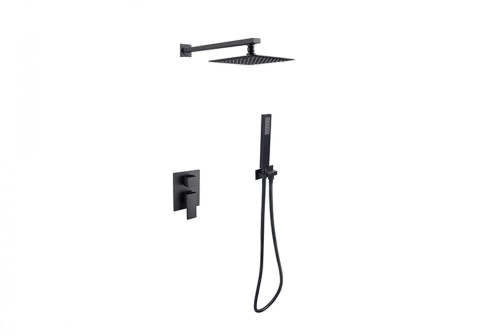 Besco Modern/Varium II zestaw natryskowy podtynkowy, kolor czarny mat BP-MVII-CZ