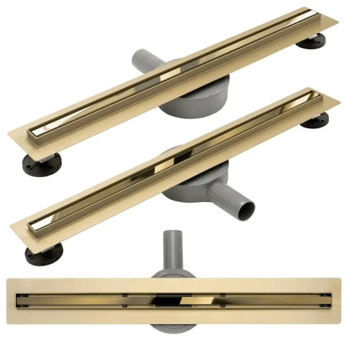 Rea Neo Slim Pro odpływ liniowy 80 cm kolor złoty połysk  REA-G5604