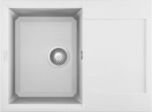 Elleci Easy 135 zlewozmywak wpuszczany 68x50cm, kolor biały LGY13568