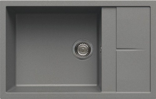 Elleci Unico 310 zlewozmywak wpuszczany z ociekaczem 78x50 cm, kolor cement LGU31048