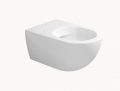 Flamina App Mini miska wisząca bezrantowa goclean 48,5x37 cm z deską wolnoopadającą kolor biały AP119G+QKCW05