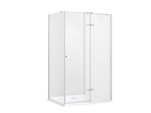 Besco Pixa kabina prysznicowa prostokątna 100x80 wersja prawa, profile chrom PPP-108-195C