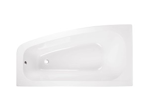 Besco Luna wanna narożna asymetryczna 150x80 cm, wersja prawa, kolor biały #WAL-150-NP