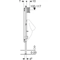 Stelaż podtynkowy do pisuaru Geberit Duofix Basic 111.665.00.5 element montażowy H-130 cm - rysunek techniczny