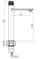 Valvex Decor bateria umywalkowa wysoka rysunek.png