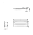 Terma Aero HG grzejnik łazienkowy poziomy dekoracyjny 370x900 mm WGARG037090 rysunek techniczny