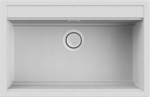 Elleci Best 130 zlewozmywak granitowy 79x51 cm, kolor biały LGB13068