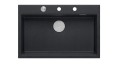 Quadron Workstation GraniteQ zlewozmywak wpuszczany 76x50 cm z akcesoriami, kolor czarny (black diamond), HQM7650U8_BS