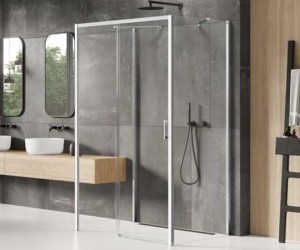 New Trendy Prime kabina przyścienna 130x100 wersja lewa, profil chrom K-0827