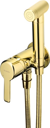 Deante Arnika bateria bidetowa podtynkowa ze słuchawką typu bidetta, kolor złoty BQA_Z34M