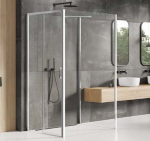 New Trendy Prime kabina przyścienna 120x90 wersja lewa, profil chrom K-0878