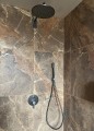 Deante Cascada deszczownica owalna 25 cm kolor titanium NAC_D00K