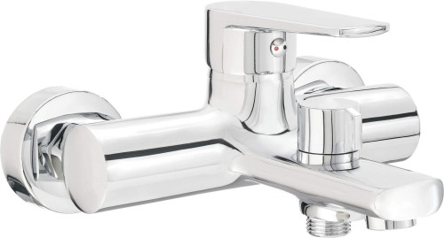 Deante Tubo bateria wannowa ścienna, kolor chrom BUT_010M