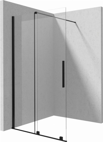 Kabina walk-in przesuwna Deante Prizma Nero KTJ_N30R czarny mat