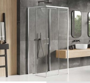 New Trendy Prime kabina przyścienna 90x90 drzwi uniwersalne, profil chrom K-0902