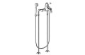 Bateria wannowa wolnostojąca Giulini Giovanni Harmony 9501/N, kolor chrom