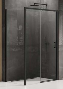 New Trendy Prime Black kabina prysznicowa 130x70 drzwi prawe, profil czarny K-1316