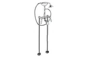 Giulini Giovanni Praga Bateria wannowa wolnostojąca, wąż prysznicowy L- 100 cm chrom 7500/N/S