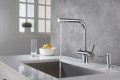 Kuchenny dozownik na płyn Blue Water, kolor chrom 5901730616347 - aranżacja