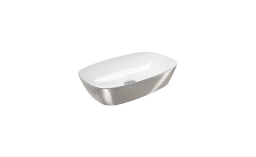 Umywalka Catalano Zero White/Silver 60x40 cm kolor biały/srebrny 160APGRLXBA