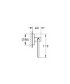 Grohe Essentials uchwyt na papier toaletowy, kolor złoty (cool sunrise) 40689GL1