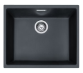 Zlewozmywak Tectonite Franke Sirius SID 110-50 54,6x46,xcm, 1-komorowy bez ociekacza, kolor Onyx Tectonite 125.0331.034