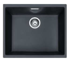 Franke Sirius SID 110-50 zlewozmywak 1-komorowy bez ociekacza 52,5x44 cm, materiał Tectonite kolor Onyx Tectonite 125.0331.034