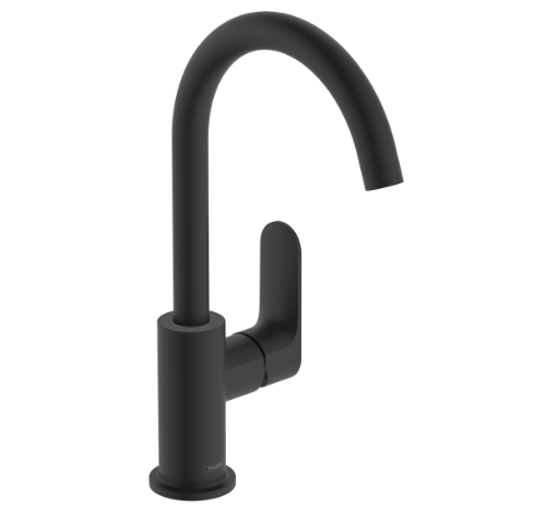 Bateria Hansgrohe 72536670 Rebris S 210 bateria umywalkowa z obrotową wylewką, kolor czarny-mat