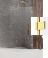Walk in New Trendy Avexa Gold Shine EXK-1711, 100x200cm z profilem przyściennym, szkło 6mm profil złoty połysk