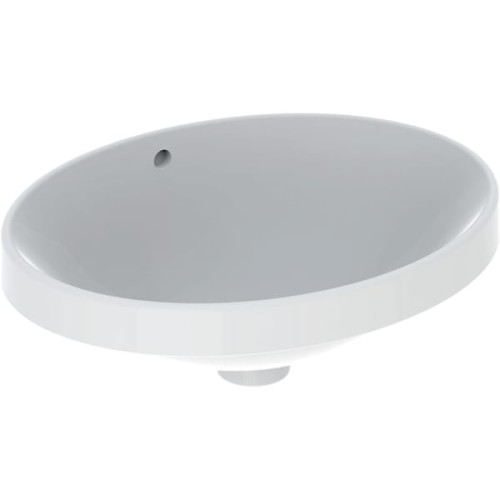 Geberit VariForm owalna umywalka wpuszczana w blat 50cm, kolor biały 500.708.01.2
